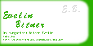 evelin bitner business card